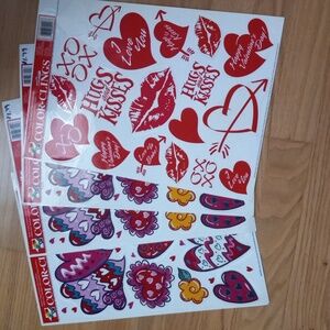 The Paper Magic Group window clings valentine's day window decorations vintage